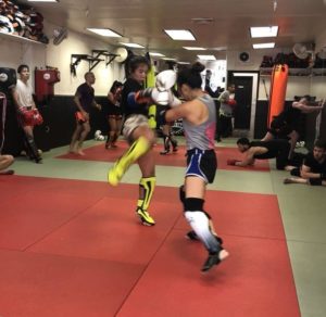 kick sparring women muay ying queens new york sitan gym