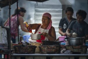 street food fish sauce cooking thailand bangkok