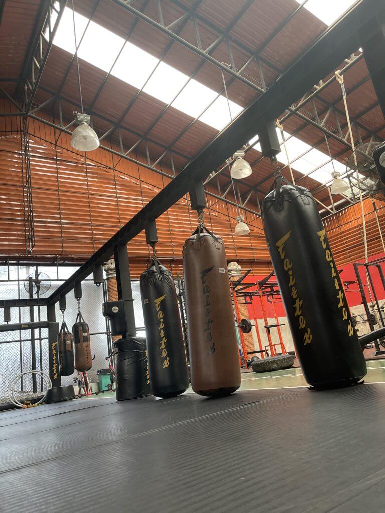 fairtex training center heavy bags