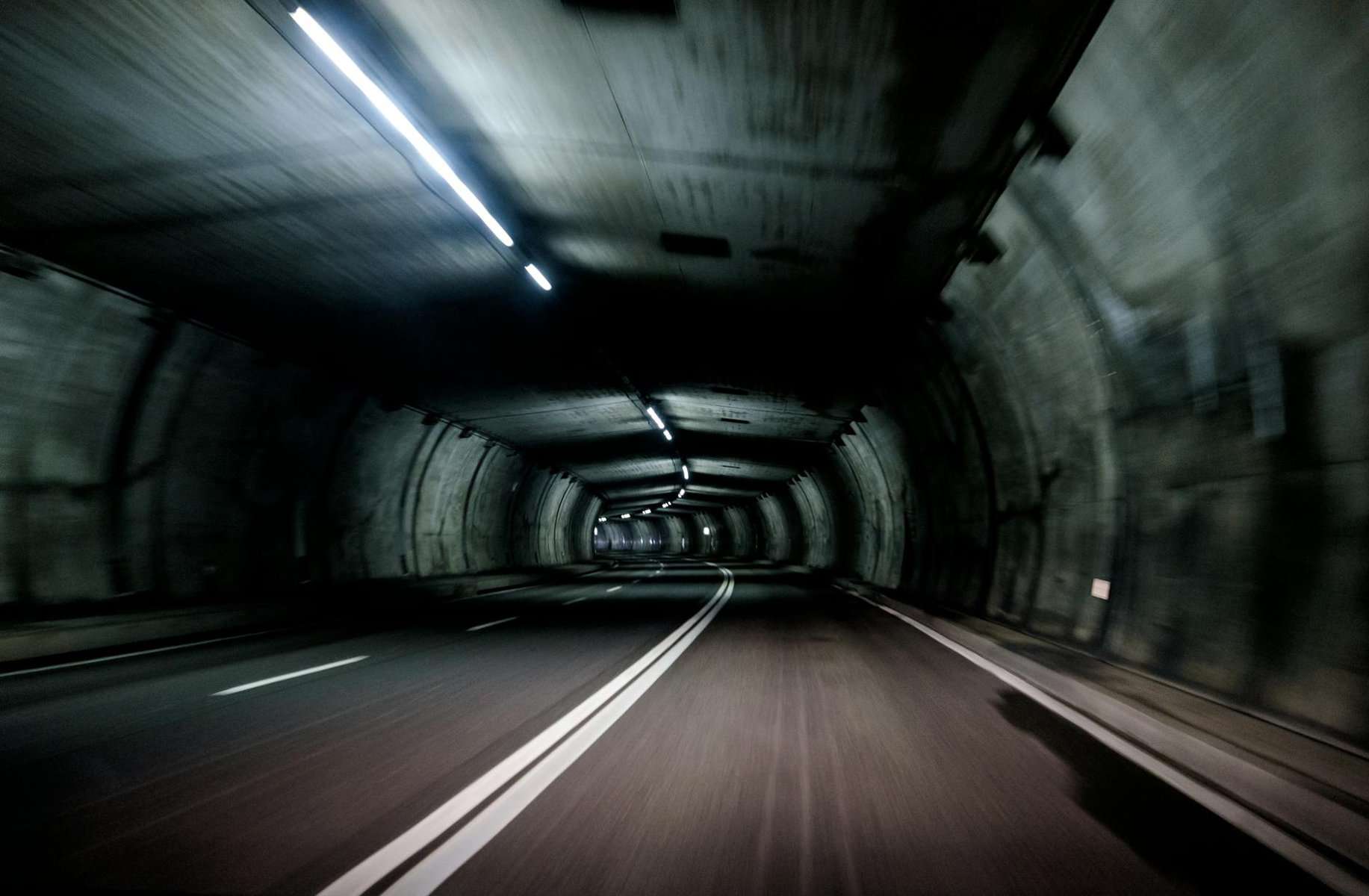 grey concrete road
